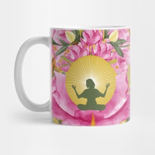 Yoga In The Lotus Pose Mug